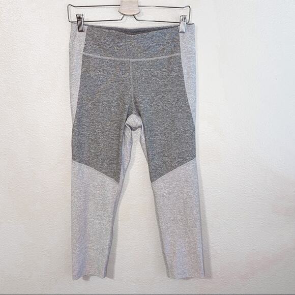 Outdoor Voices Grey Color Block Leggings - Picture 1 of 4